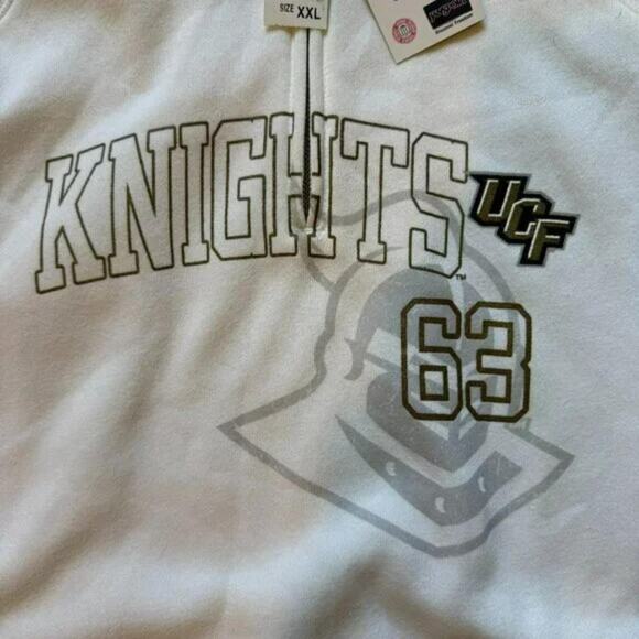 JanSport UCF Knights White Quarter Zip Sweatshirt Size XXL NWT - Picture 4 of 6